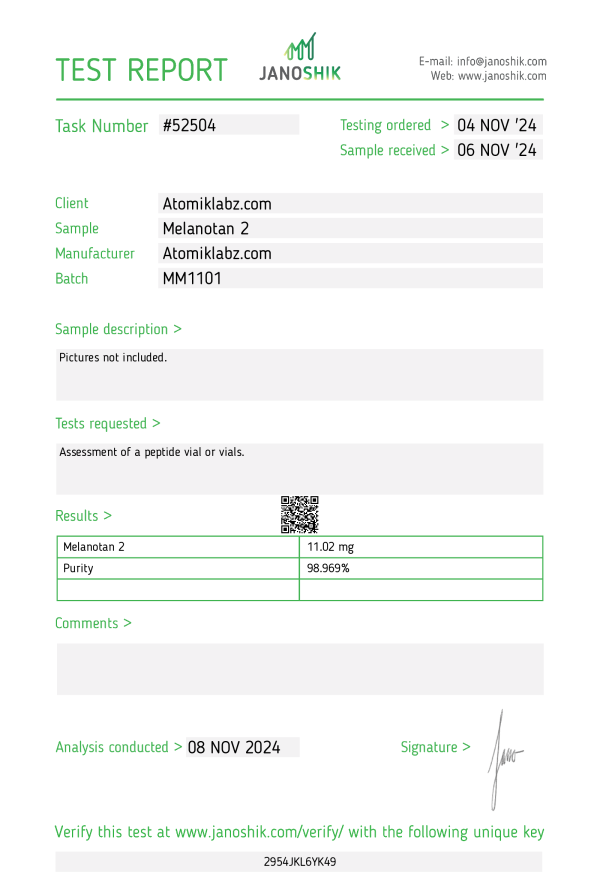 Melanotan II 10mg with Air Dispersal Kit