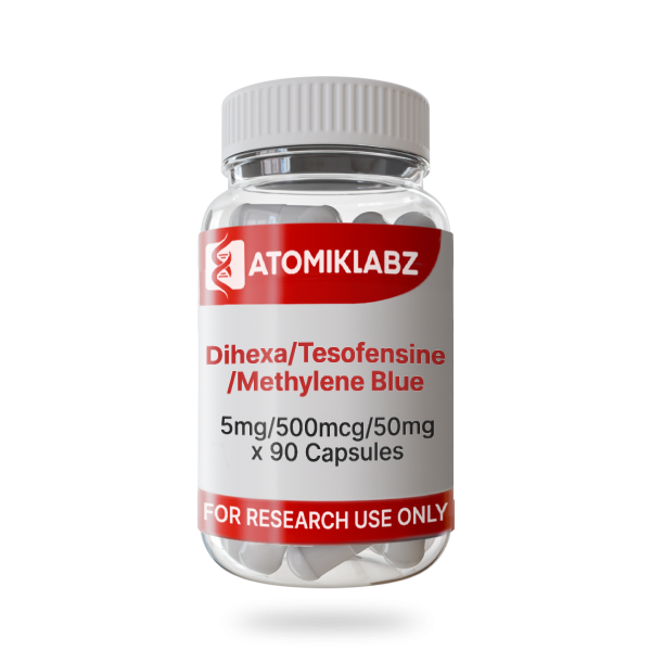 CAPSULES – Dihexa/Tesofensine/Methylene Blue 5mg/500mcg/50mg x 90 Capsules